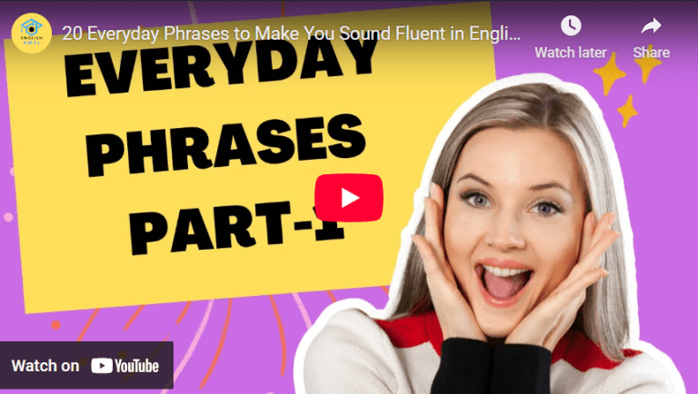 Learn English grammar and composition with essential everyday phrases for fluency.